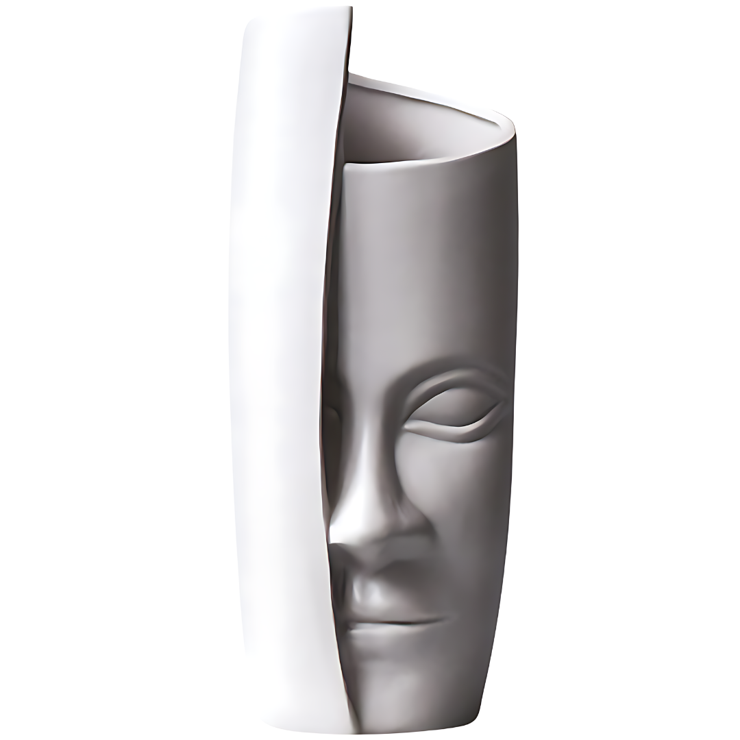 Face Art Vases 13 "céramique